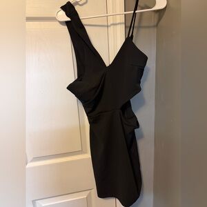 Forever 21 One Shoulder Black Dress